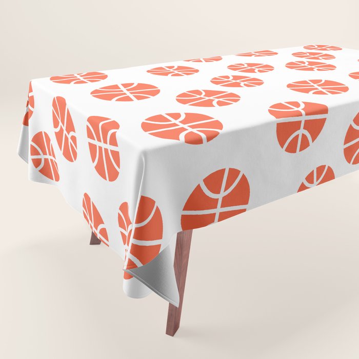 Basketball Pattern Tablecloth Gallery Image 1