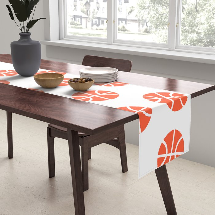 Basketball Pattern Table Runner Gallery Image 2