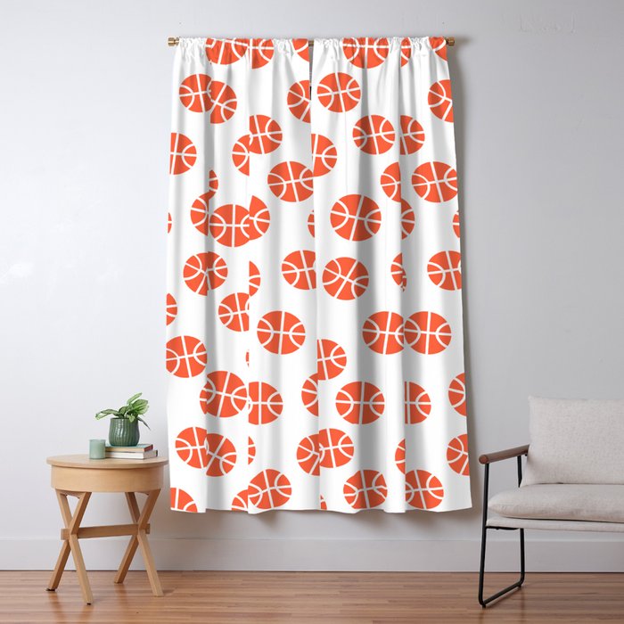 Basketball Pattern Window Curtain Gallery Image 5