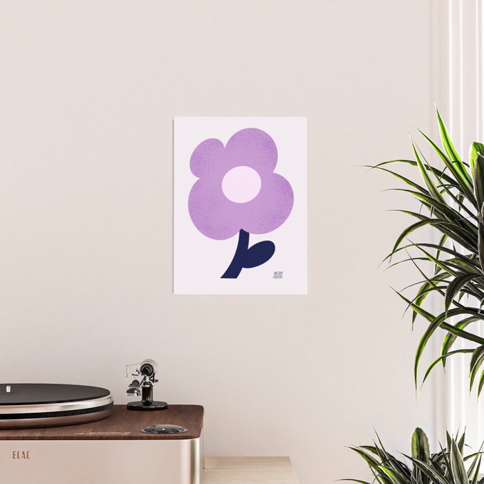 Giant violet flower Poster Gallery Image 2