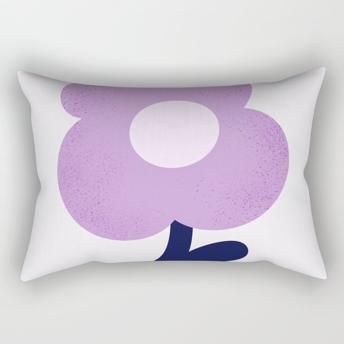 Giant violet flower Rectangular Pillow Gallery Image 2