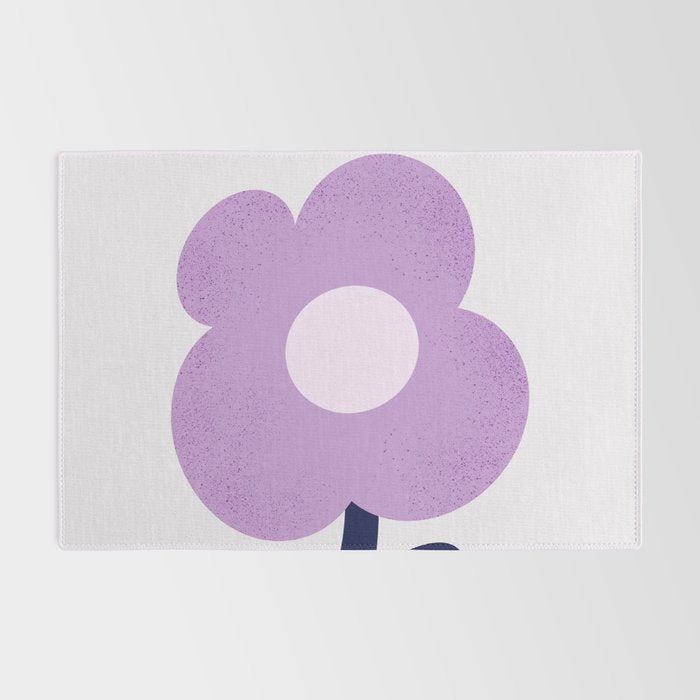 Giant violet flower Rug Gallery Image 2