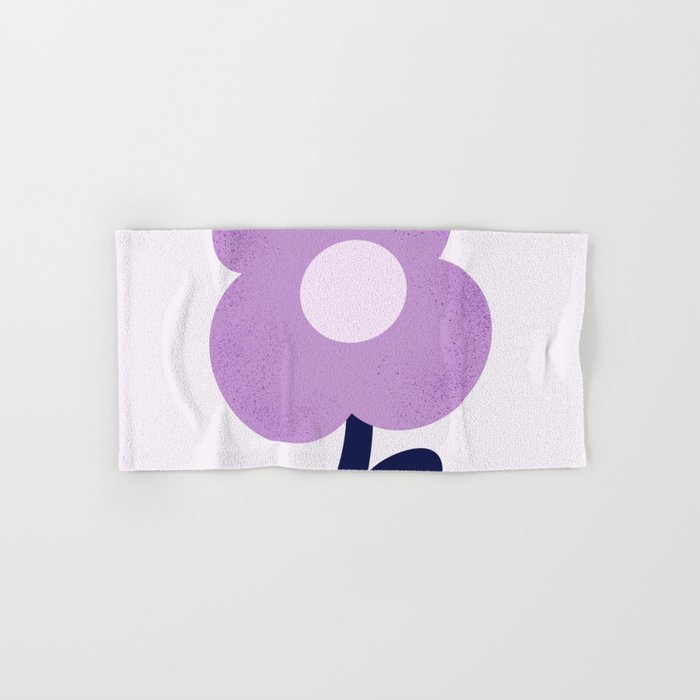 Giant violet flower Bath Towel Gallery Image 1