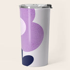 Giant violet flower Travel Mug Gallery Image 2