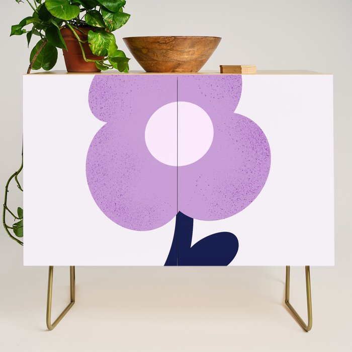 Giant violet flower Credenza Gallery Image 1