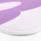 Giant violet flower Bath Mat Gallery Image 3