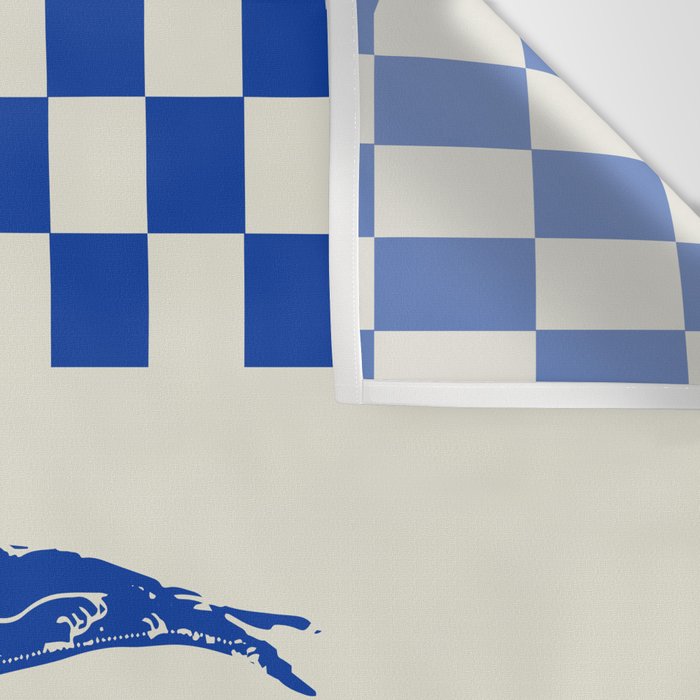 Nordic Sardines Checkered Wall Tapestry Gallery Image 3