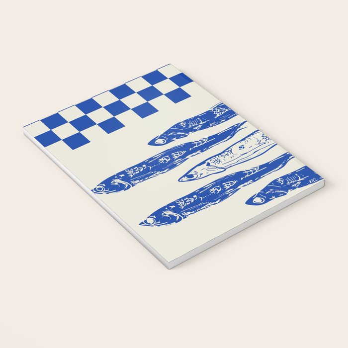 Nordic Sardines Checkered Notebook Gallery Image 3