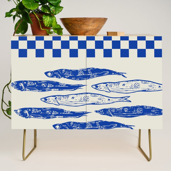 Nordic Sardines Checkered Credenza Gallery Image 1