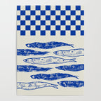 Nordic Sardines Checkered Poster Gallery Image 4