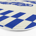 Nordic Sardines Checkered Bath Mat Gallery Image 3