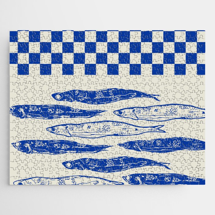 Nordic Sardines Checkered Jigsaw Puzzle Gallery Image 1
