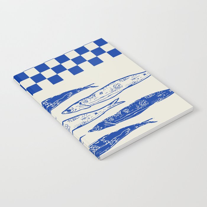Nordic Sardines Checkered Notebook Gallery Image 2