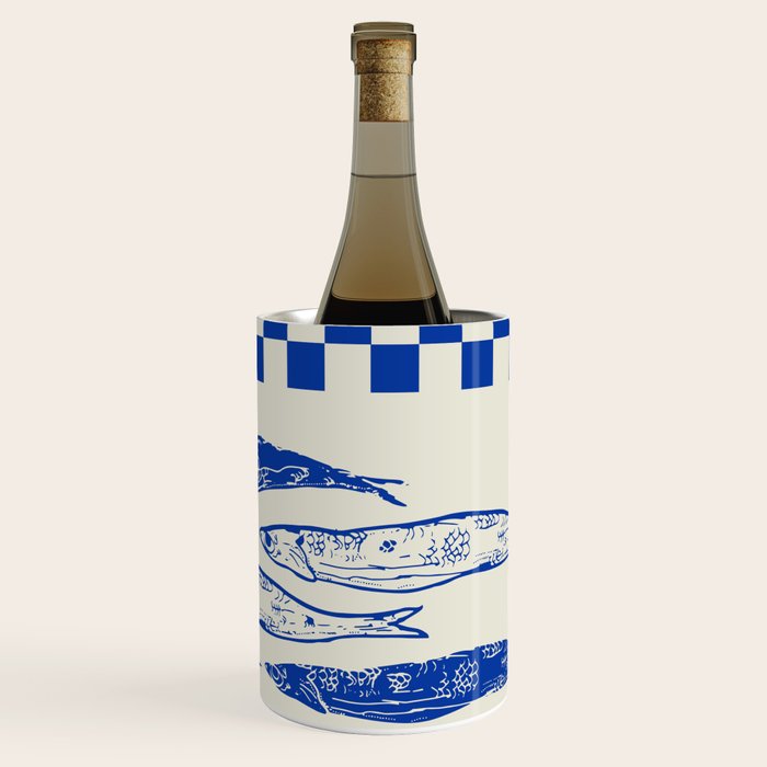 Nordic Sardines Checkered Wine Chiller Gallery Image 3