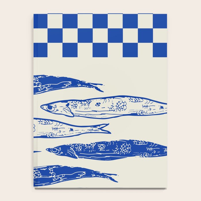 Nordic Sardines Checkered Notebook Gallery Image 4