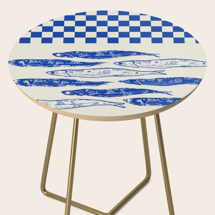 Nordic Sardines Checkered Side Table Gallery Image 2