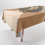 Minimal vase with plant leaves 1 Tablecloth Gallery Image 1
