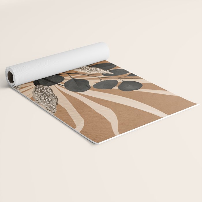 Minimal vase with plant leaves 1 Yoga Mat Gallery Image 2