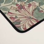 William Morris Vintage Honeysuckle Green Pink Desk Mat Gallery Image 4