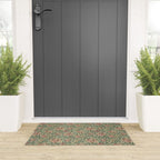 William Morris Vintage Honeysuckle Green Pink Welcome Mat Gallery Image 3