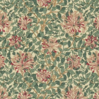 William Morris Vintage Honeysuckle Green Pink Coffee Mug Gallery Image 2