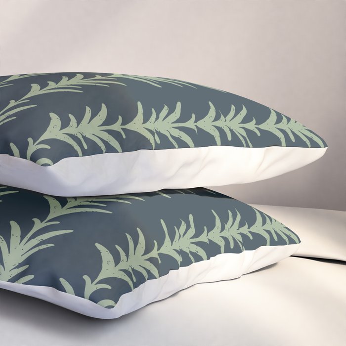 Palm Pier | Navy Pillow Sham Gallery Image 3