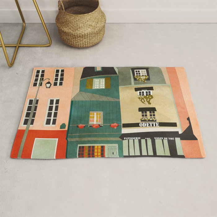 paris 2 travel europe france houses Rug Gallery Image 1