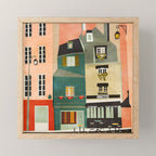 paris 2 travel europe france houses Mini Art Print Gallery Image 1
