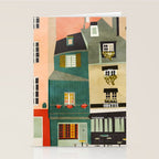 paris 2 travel europe france houses Stationery Card Gallery Image 2