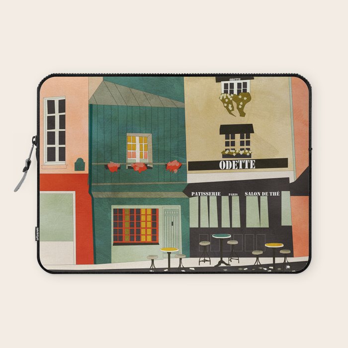 paris 2 travel europe france houses Laptop Sleeve Gallery Image 1