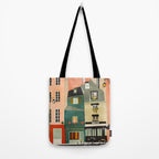 paris 2 travel europe france houses Tote Bag Gallery Image 2