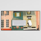 paris 2 travel europe france houses Desk Mat Gallery Image 1