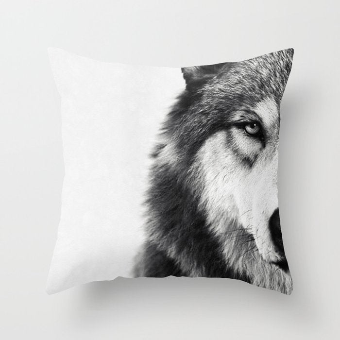 Wolf Throw Pillow Gallery Image 6