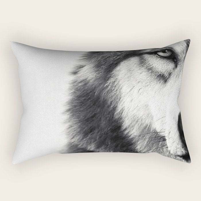 Wolf Rectangular Pillow Gallery Image 1