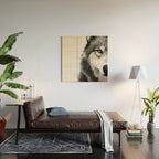 Wolf Wood Wall Art Gallery Image 2