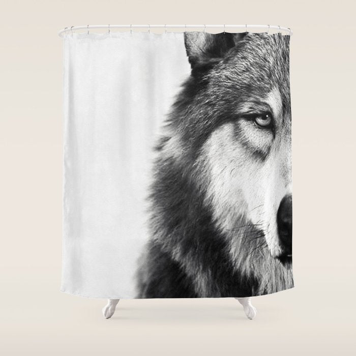Wolf Shower Curtain Gallery Image 1