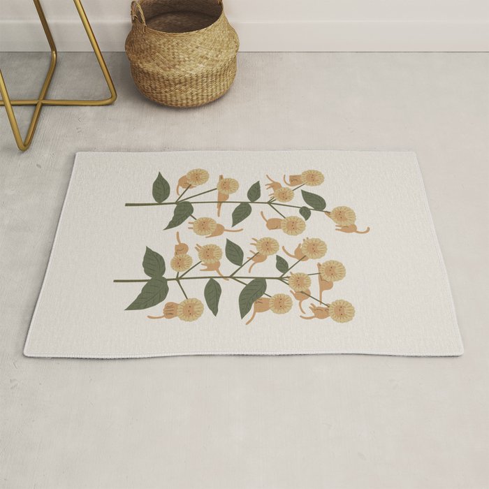 Cat and Plant 7B Rug Gallery Image 1