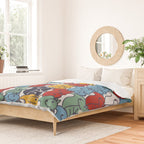 Colorful Squirrels Duvet Cover Gallery Image 2