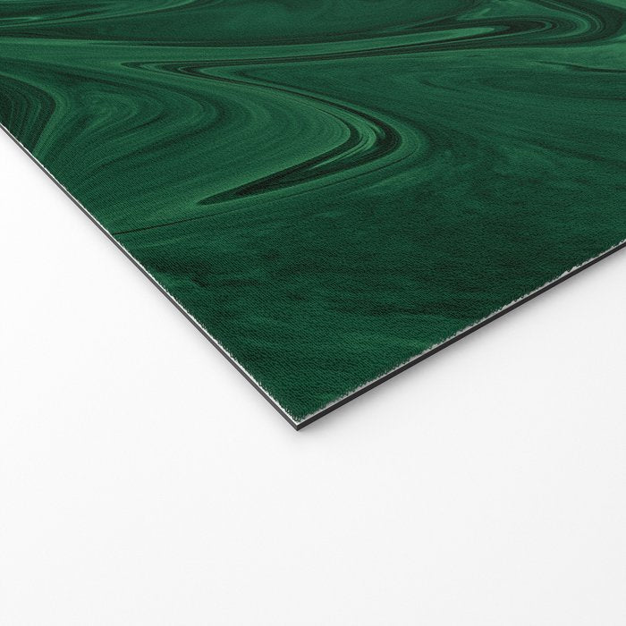 Modern Cotemporary Emerald Green Abstract Welcome Mat Gallery Image 2