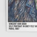 Self Portrait in Grey Felt Hat by Vincent Van Gogh Poster Gallery Image 3