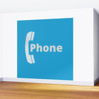Vintage Pay Phone Booth Old School Retro Telephone Blue Sign Wall Mural Gallery Image 2