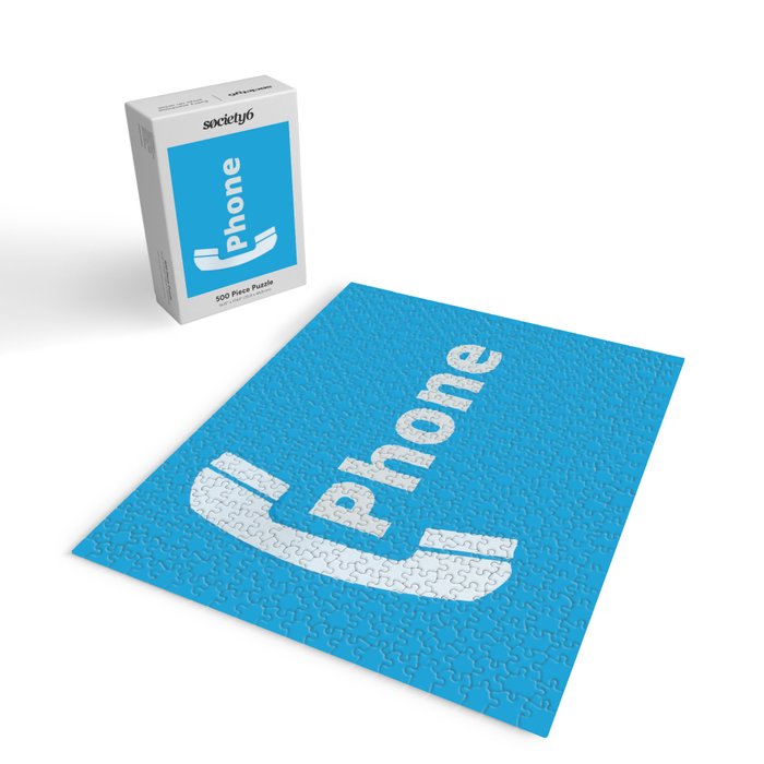 Vintage Pay Phone Booth Old School Retro Telephone Blue Sign Jigsaw Puzzle Gallery Image 2