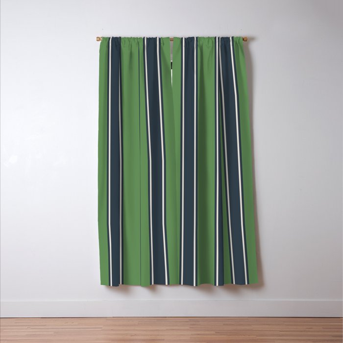 Cozy Heirloom Stripe Harmony Window Curtain Gallery Image 3