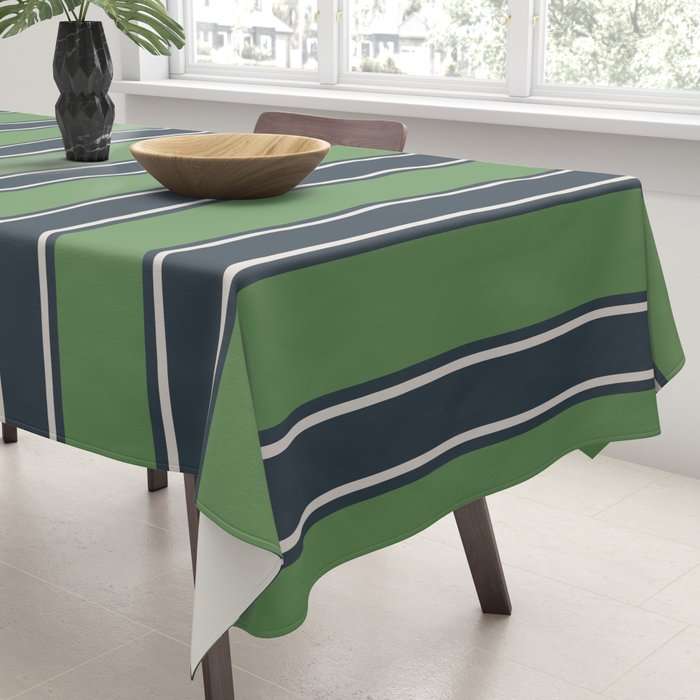 Cozy Heirloom Stripe Harmony Tablecloth Gallery Image 3