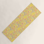 Coastal Oysters on the Beach in Pastel Yellow & Orange Yoga Mat Gallery Image 1