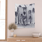 Tropical Storm in Purple Wall Tapestry Gallery Image 2