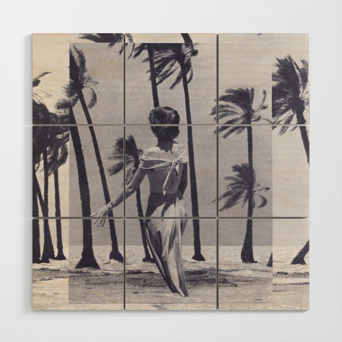 Tropical Storm in Purple Wood Wall Art Gallery Image 1