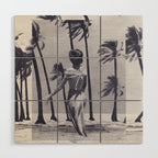 Tropical Storm in Purple Wood Wall Art Gallery Image 1