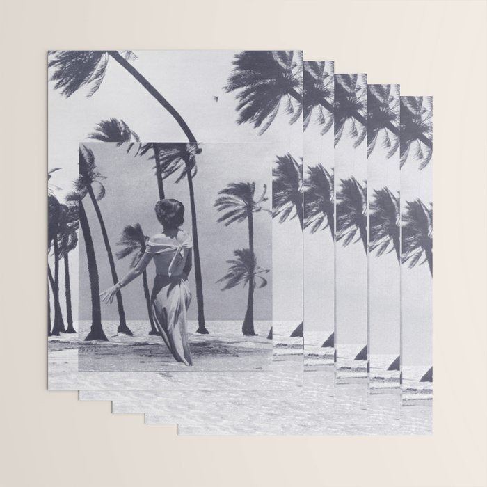Tropical Storm in Purple Wrapping Paper Gallery Image 3