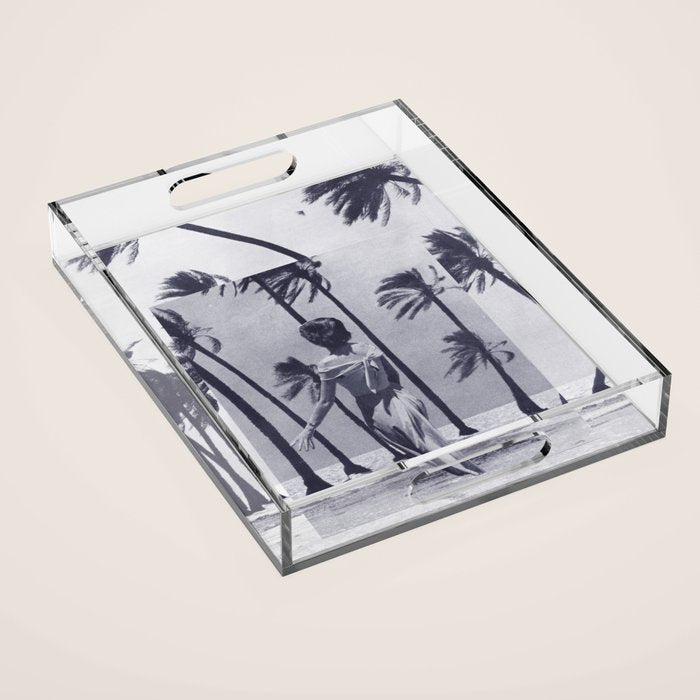 Tropical Storm in Purple Acrylic Tray Gallery Image 1